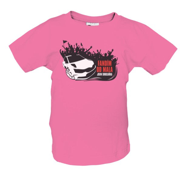 Tričko s potiskem Fandím od mala - holka