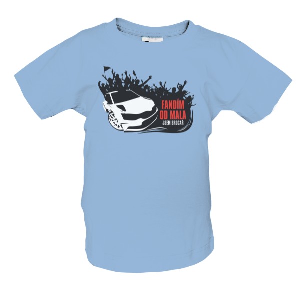 Tričko s potiskem Fandím od mala - kluk